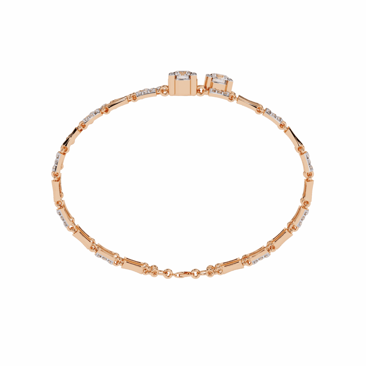 2.25 Carat Dual Bar Diamond Cuff  Image 14