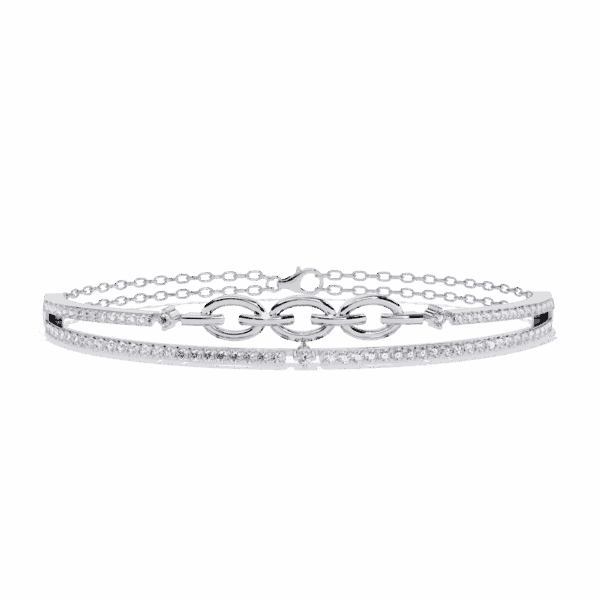 0.9 Carat Interlink Diamond Bangle