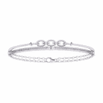 0.9 Carat Interlink Diamond Bangle - Image 5