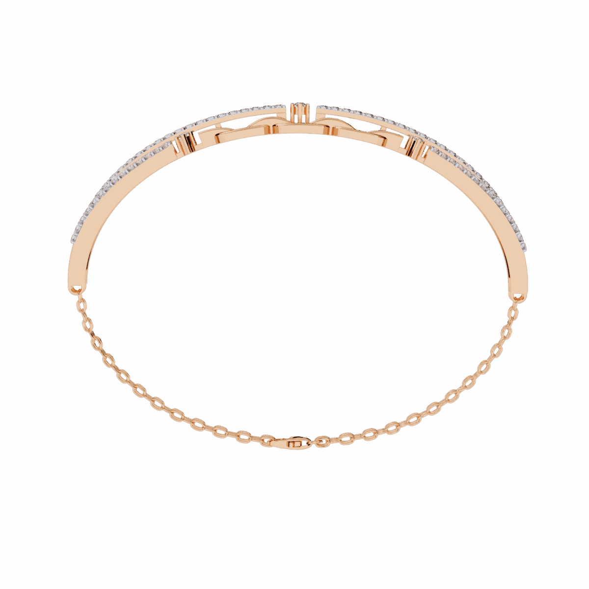 0.9 Carat Interlink Diamond Bangle  Image 16