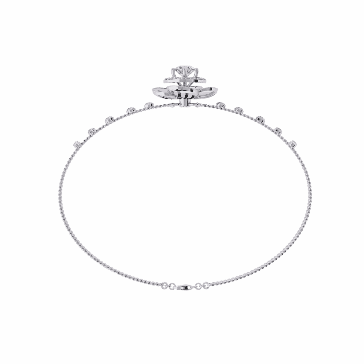 0.9 Carat Solitaire Center Diamond Bracelet  Image 4