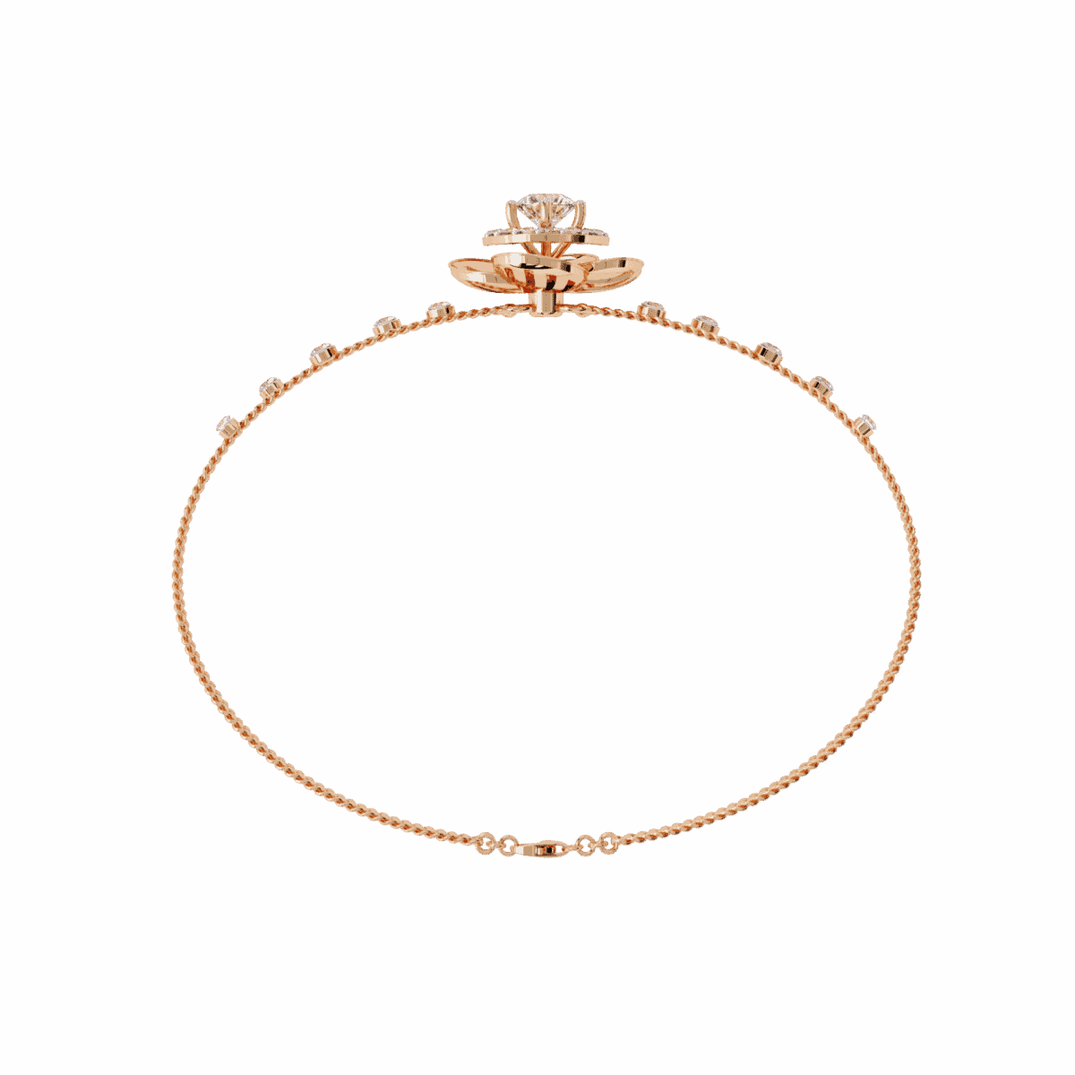 0.9 Carat Solitaire Center Diamond Bracelet  Image 14