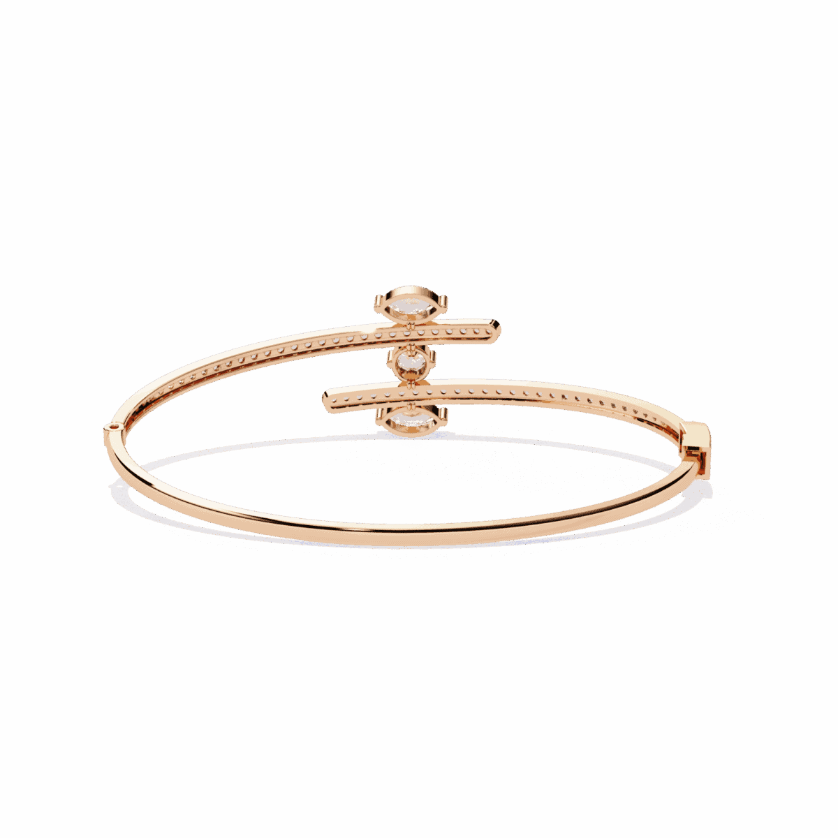 1.5 Carat Dual Marquise Diamond Bangle  Image 12