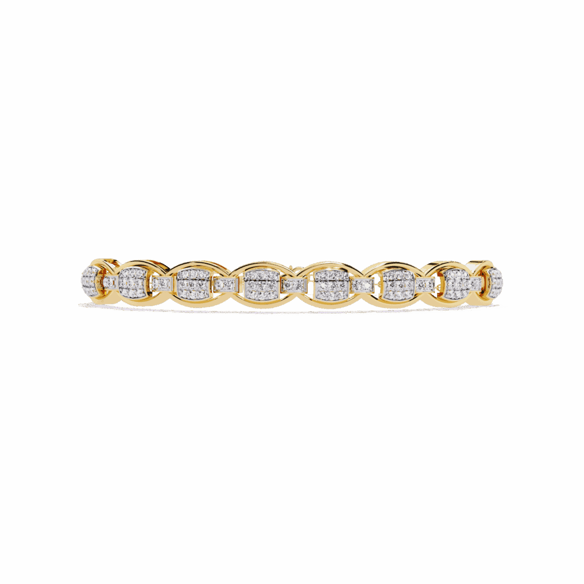 0.9 Carat Art Deco Line Diamond Bracelet  Image 6