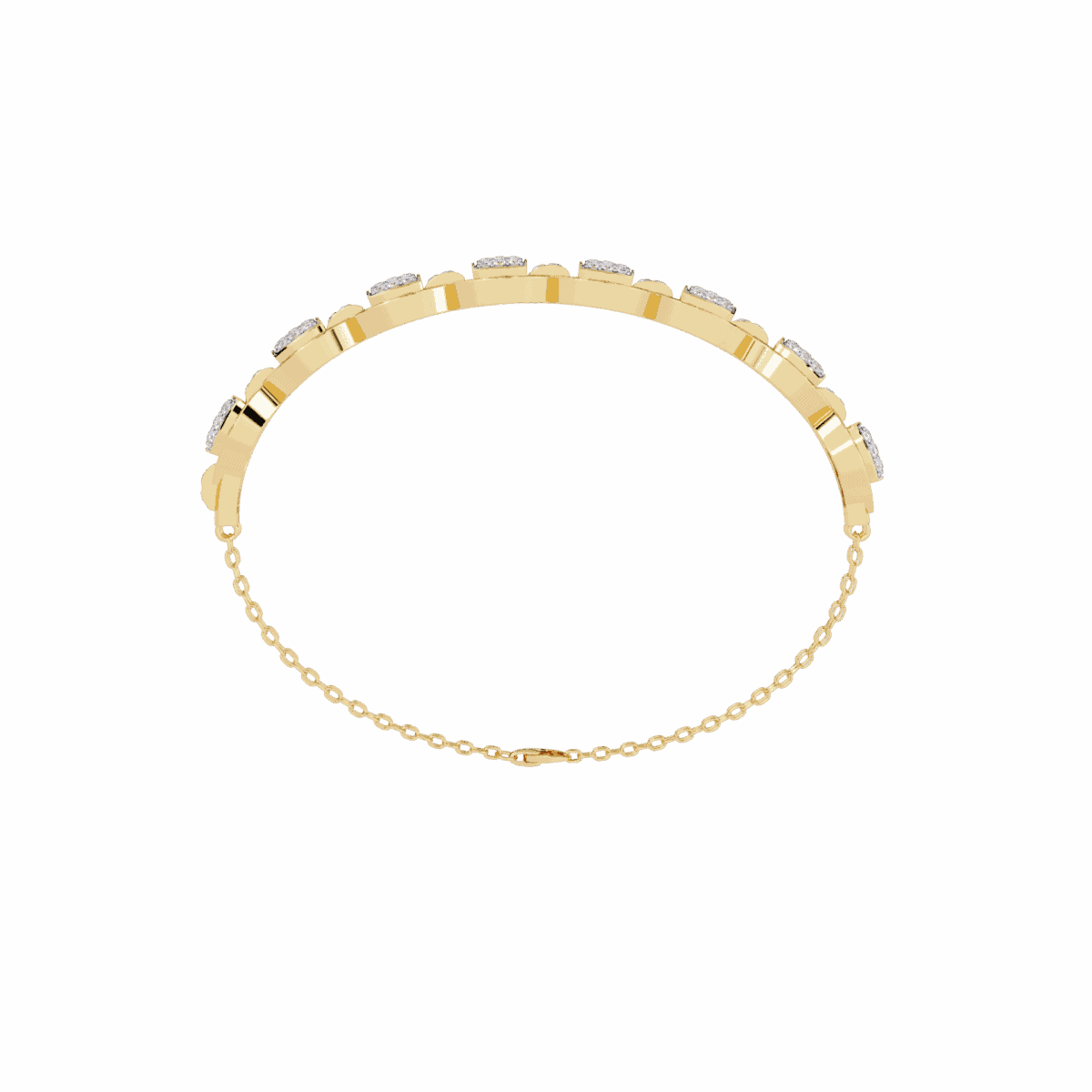 0.9 Carat Art Deco Line Diamond Bracelet  Image 9