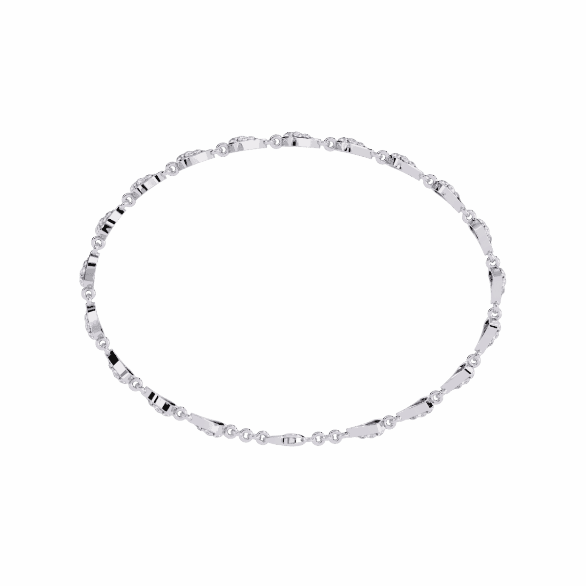 1 Carat Trio Round Diamond Tennis Bracelet  Image 4