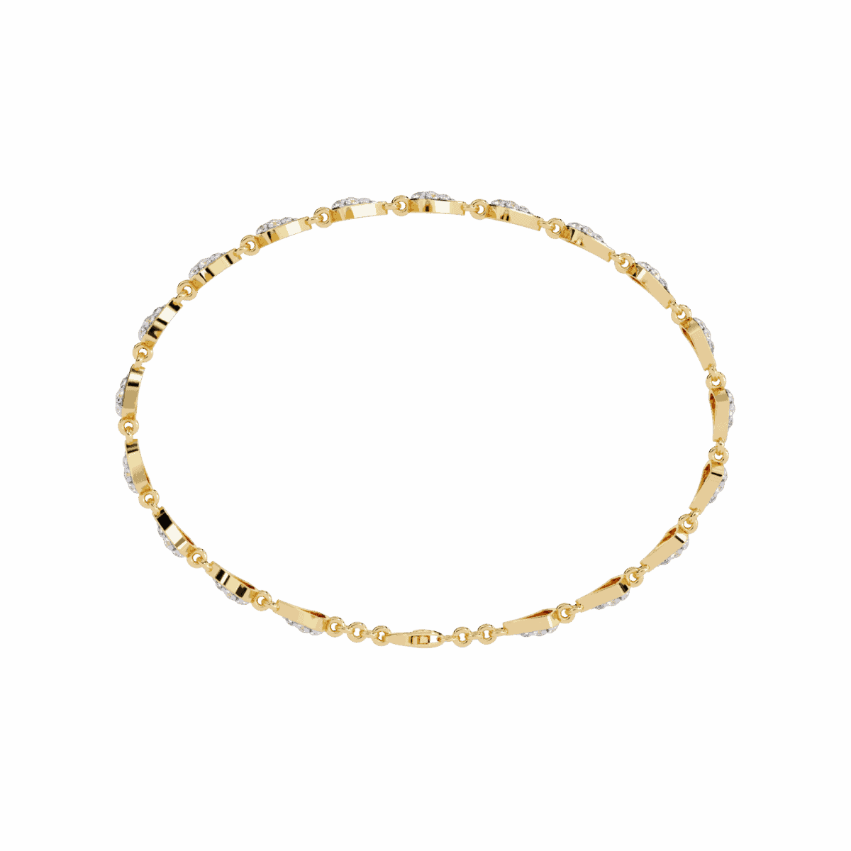 1 Carat Trio Round Diamond Tennis Bracelet  Image 9