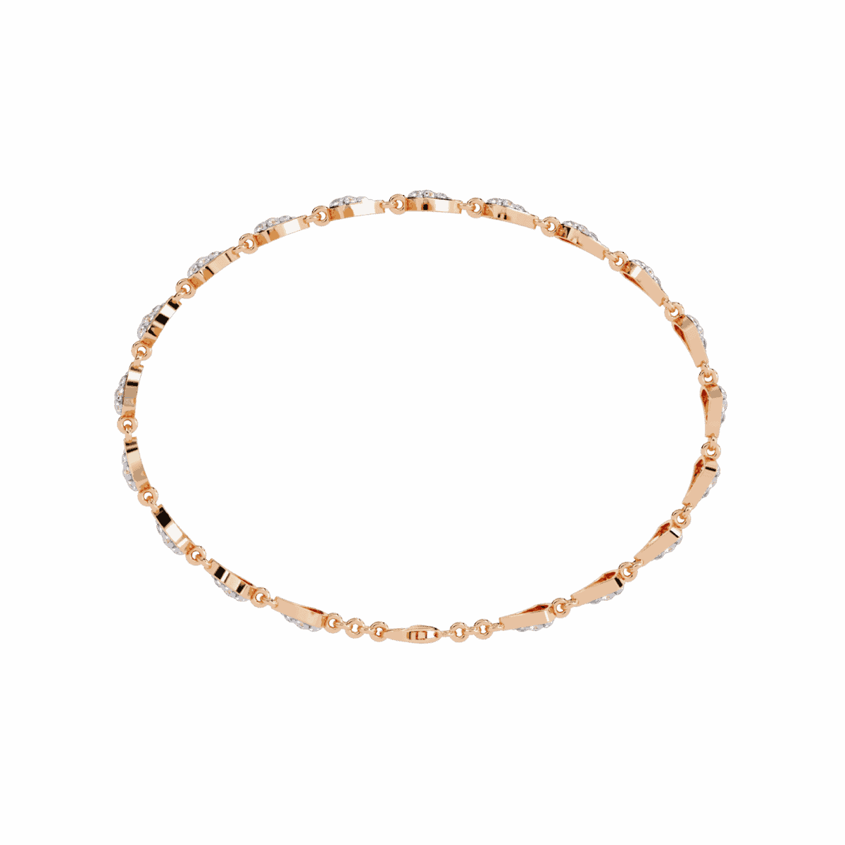 1 Carat Trio Round Diamond Tennis Bracelet  Image 14