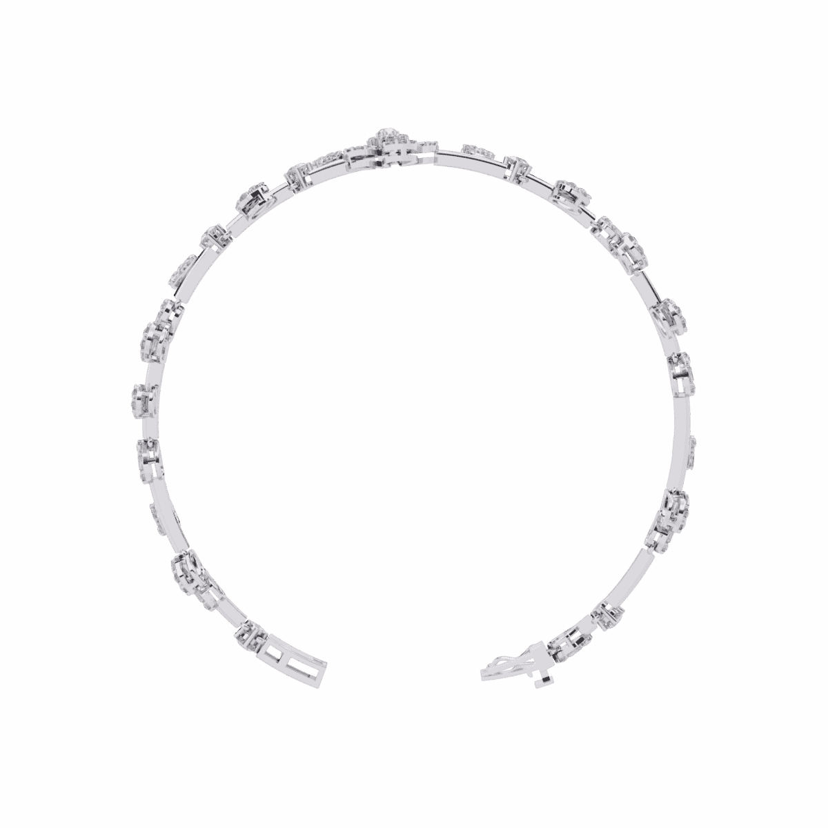 2.5 Carat MixedCut Diamond Bangle  Image 4