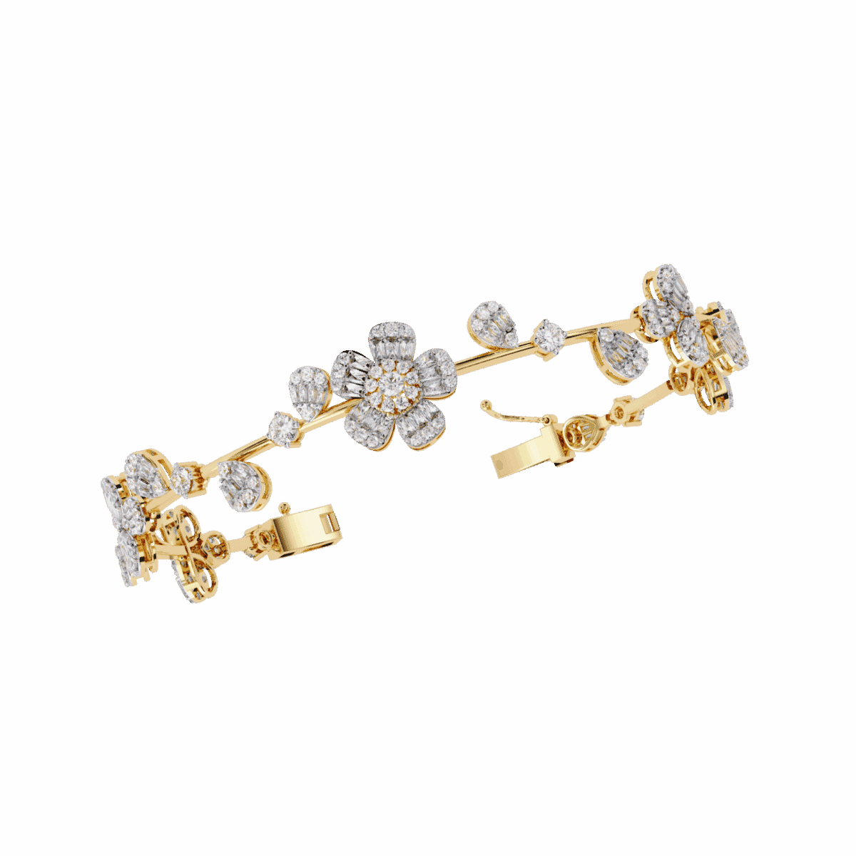 2.5 Carat MixedCut Diamond Bangle  Image 7