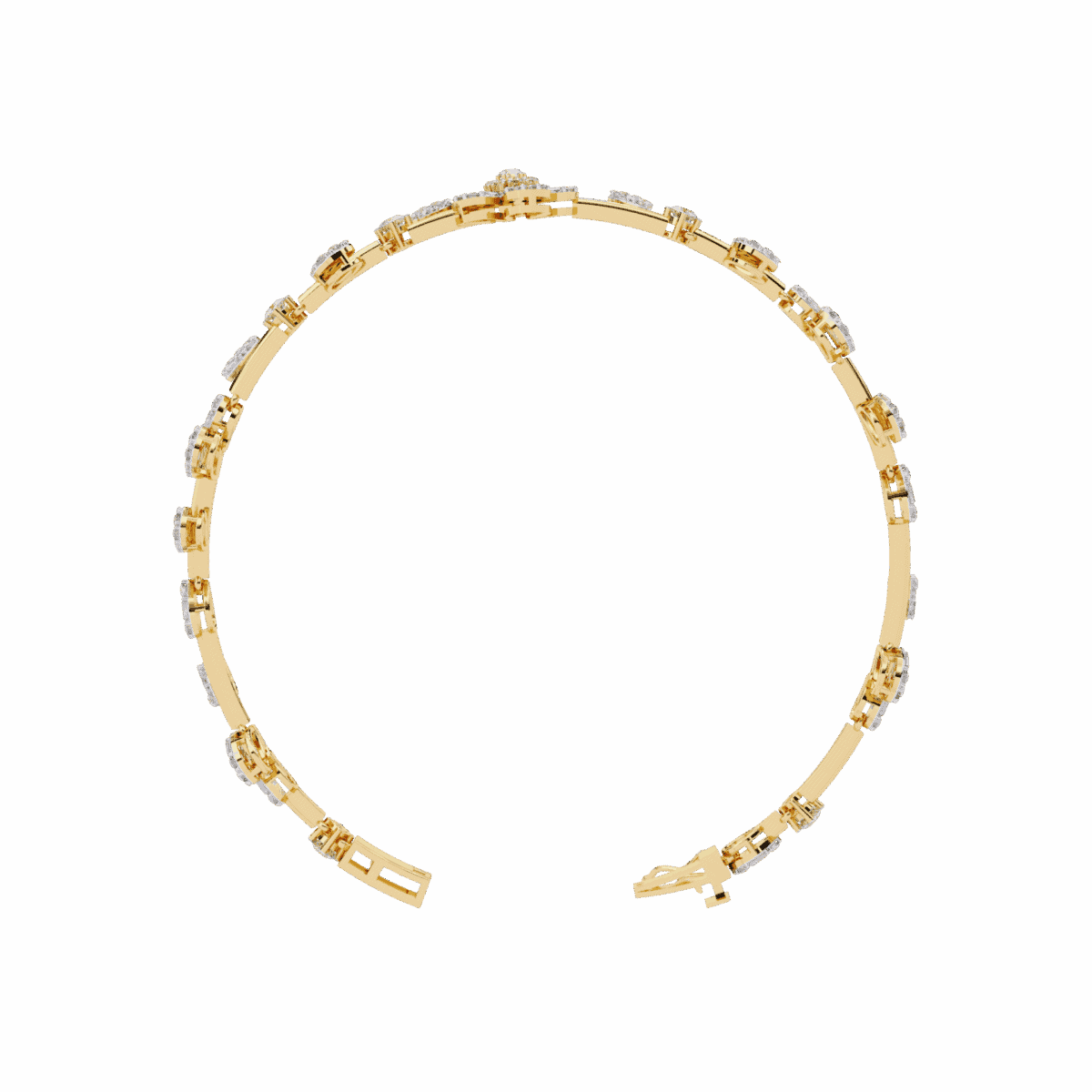 2.5 Carat MixedCut Diamond Bangle  Image 9