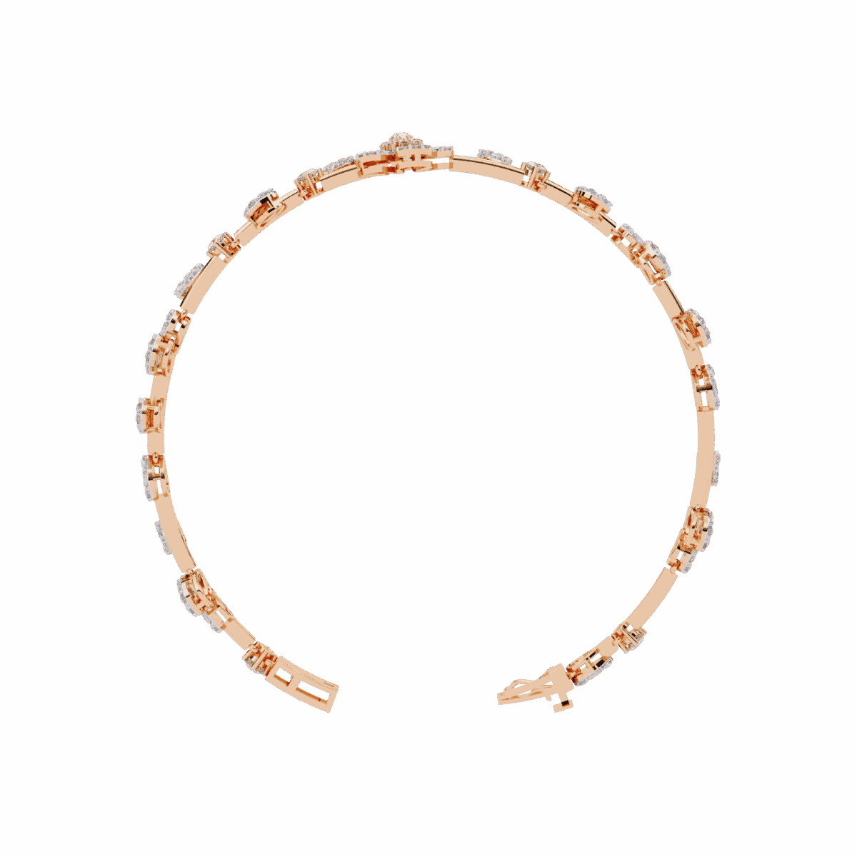 2.5 Carat MixedCut Diamond Bangle  Image 14