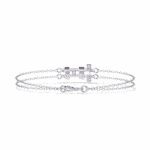 0.3 Carat Baguette Line Diamond Bracelet - Image 5