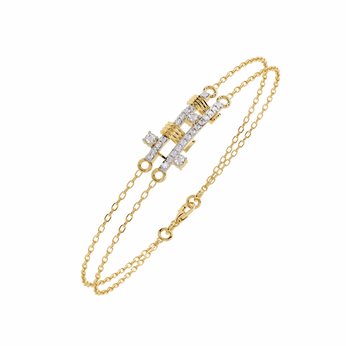 0.3 Carat Baguette Line Diamond Bracelet  Image 7