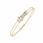 0.3 Carat Baguette Line Diamond Bracelet - Image 7