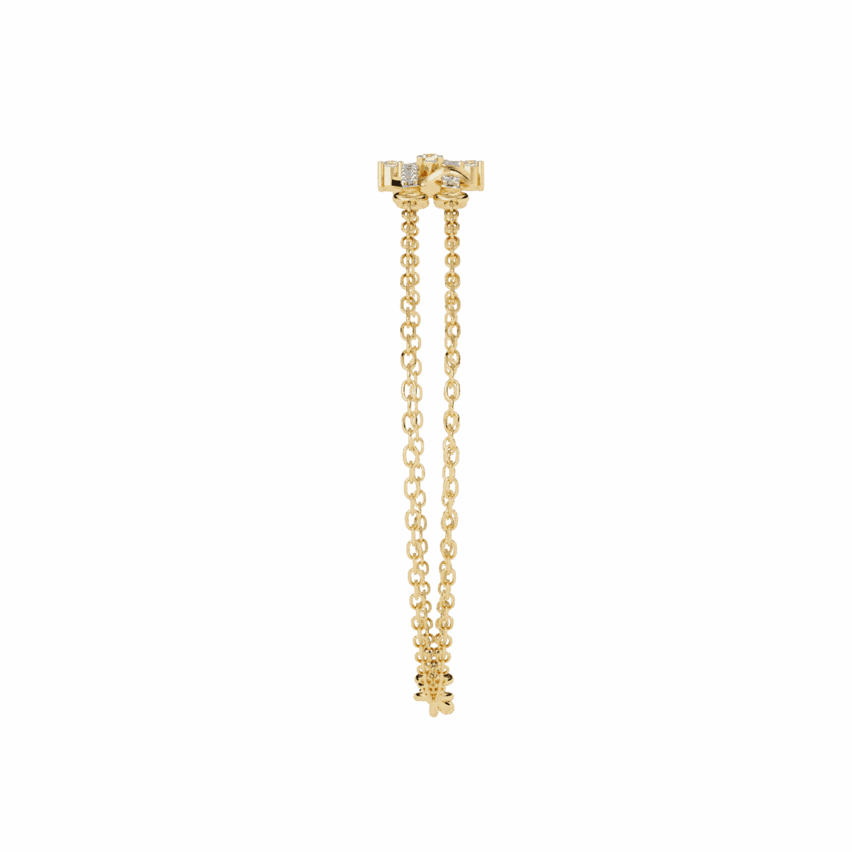 0.3 Carat Baguette Line Diamond Bracelet  Image 8