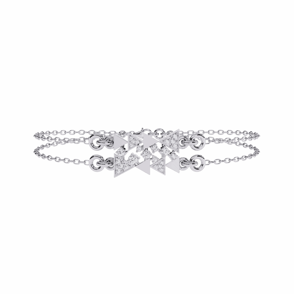 0.3 Carat Dual Chain Star Diamond Bracelet  Image 1