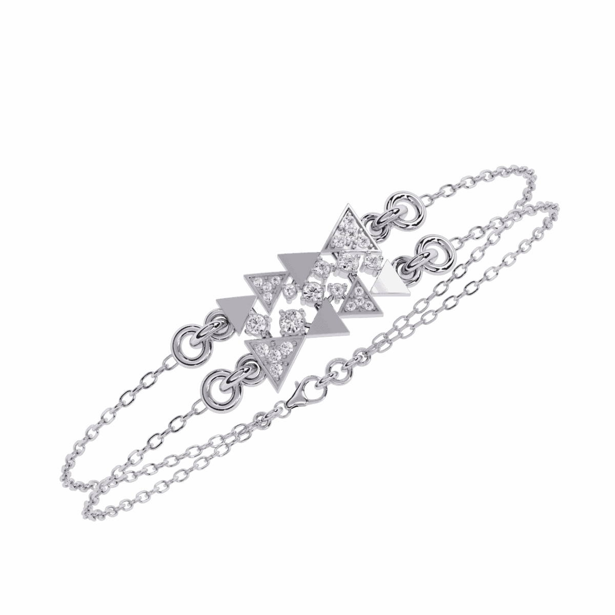 0.3 Carat Dual Chain Star Diamond Bracelet  Image 2