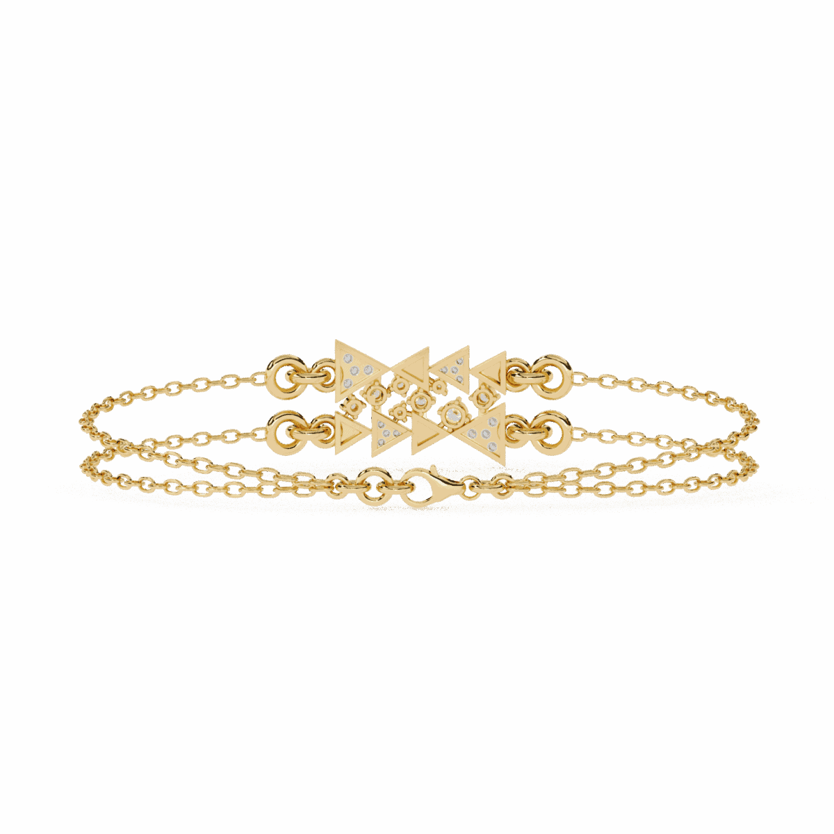 0.3 Carat Dual Chain Star Diamond Bracelet  Image 10