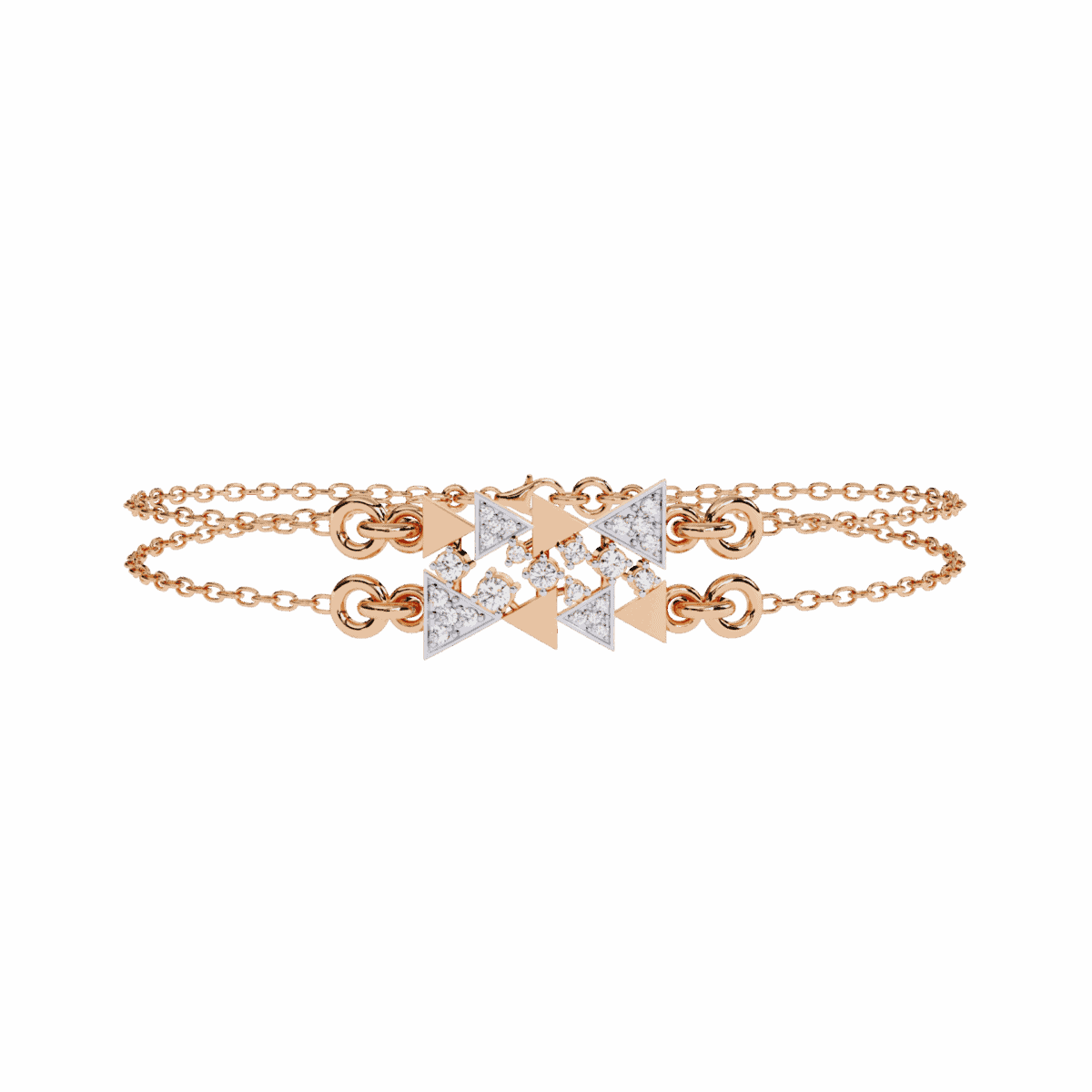 0.3 Carat Dual Chain Star Diamond Bracelet  Image 11