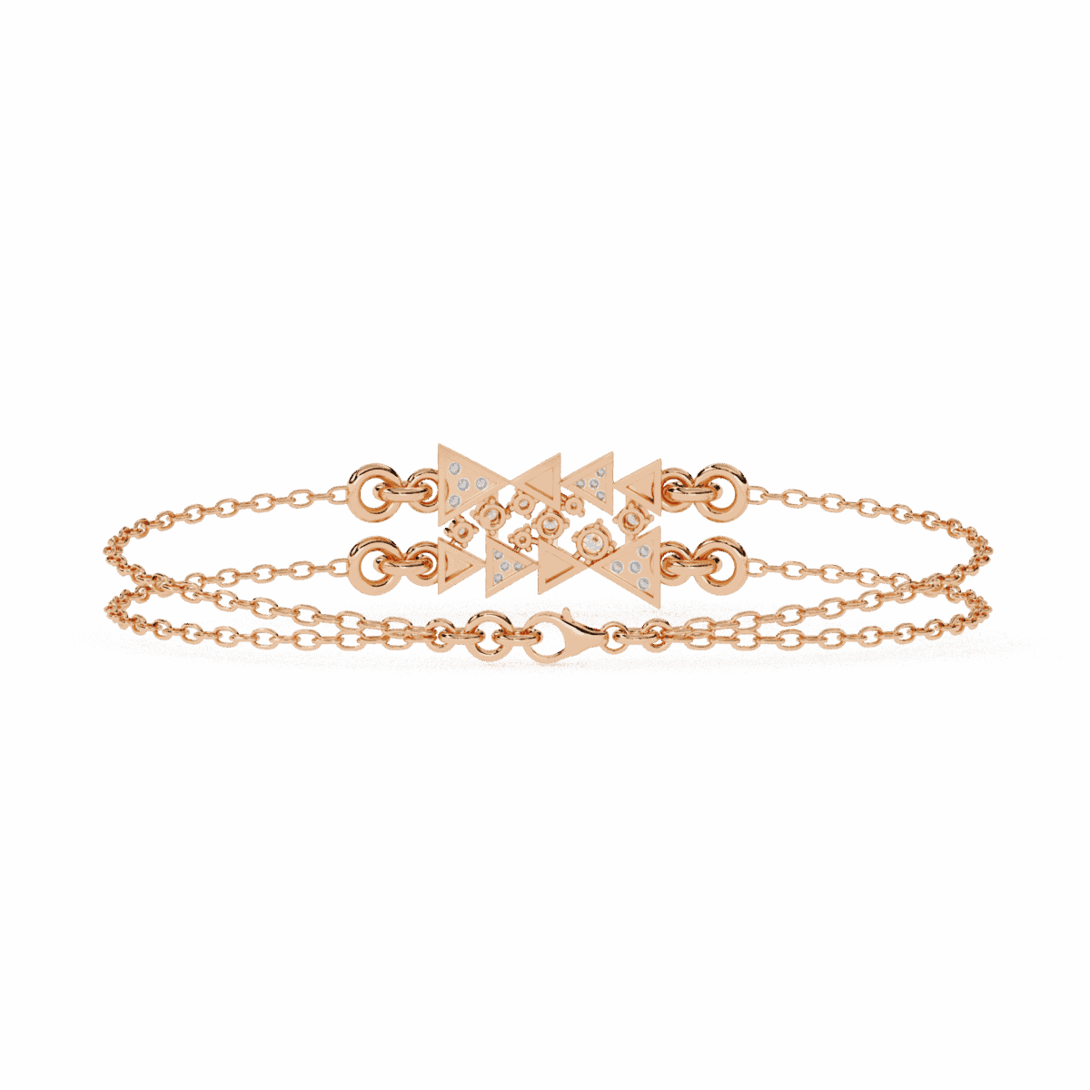 0.3 Carat Dual Chain Star Diamond Bracelet  Image 15