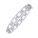 2.25 Carat Geometric Link Diamond Bracelet - Image 2