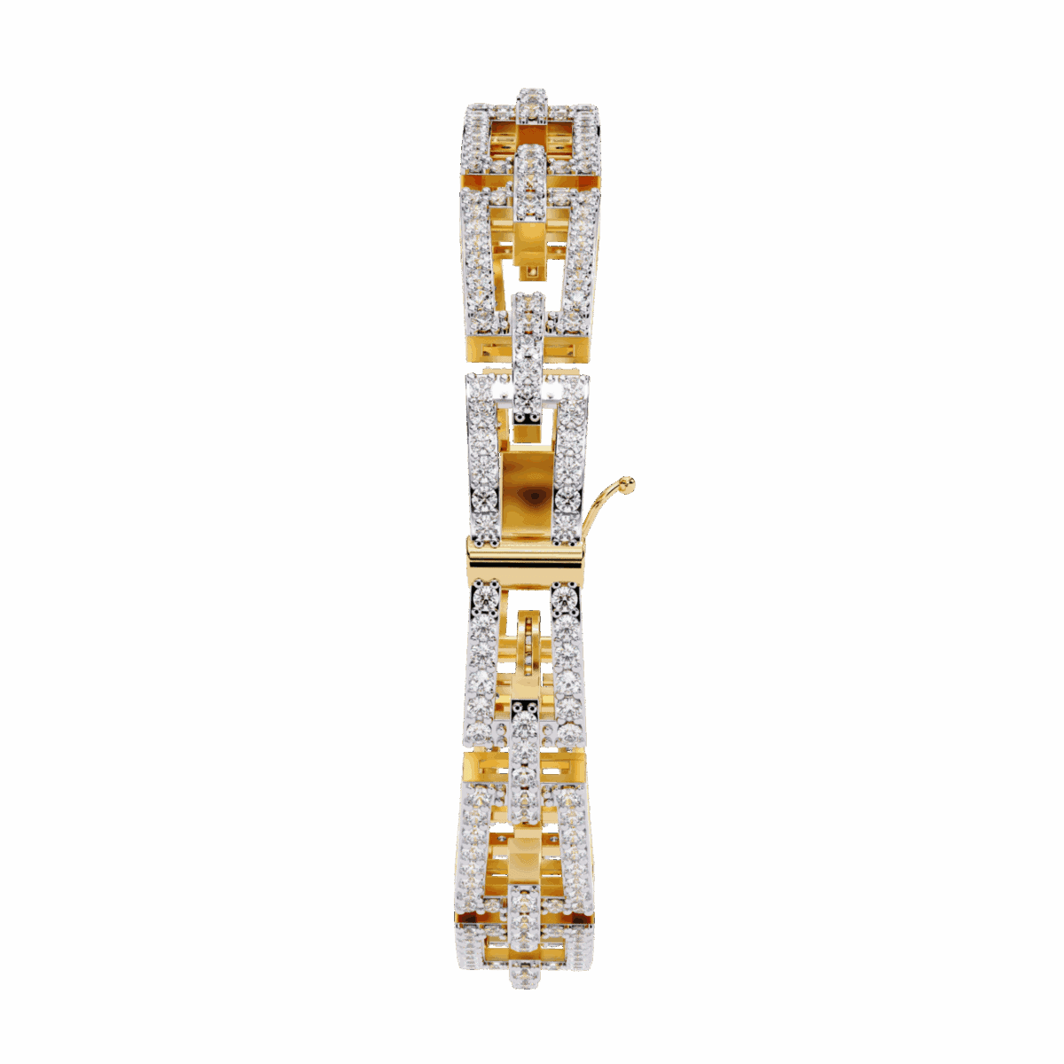 2.25 Carat Geometric Link Diamond Bracelet  Image 7