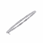 2 Carat Princess Cut Diamond Tennis Bracelet - Image 2