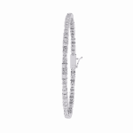 2 Carat Princess Cut Diamond Tennis Bracelet - Image 3