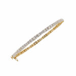 2 Carat Princess Cut Diamond Tennis Bracelet - Image 6