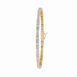 2 Carat Princess Cut Diamond Tennis Bracelet - Image 7