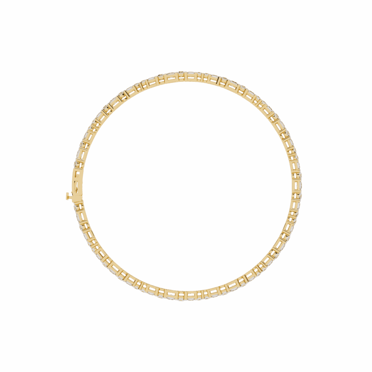 2 Carat Princess Cut Diamond Tennis Bracelet  Image 8