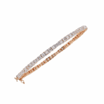 2 Carat Princess Cut Diamond Tennis Bracelet - Image 10