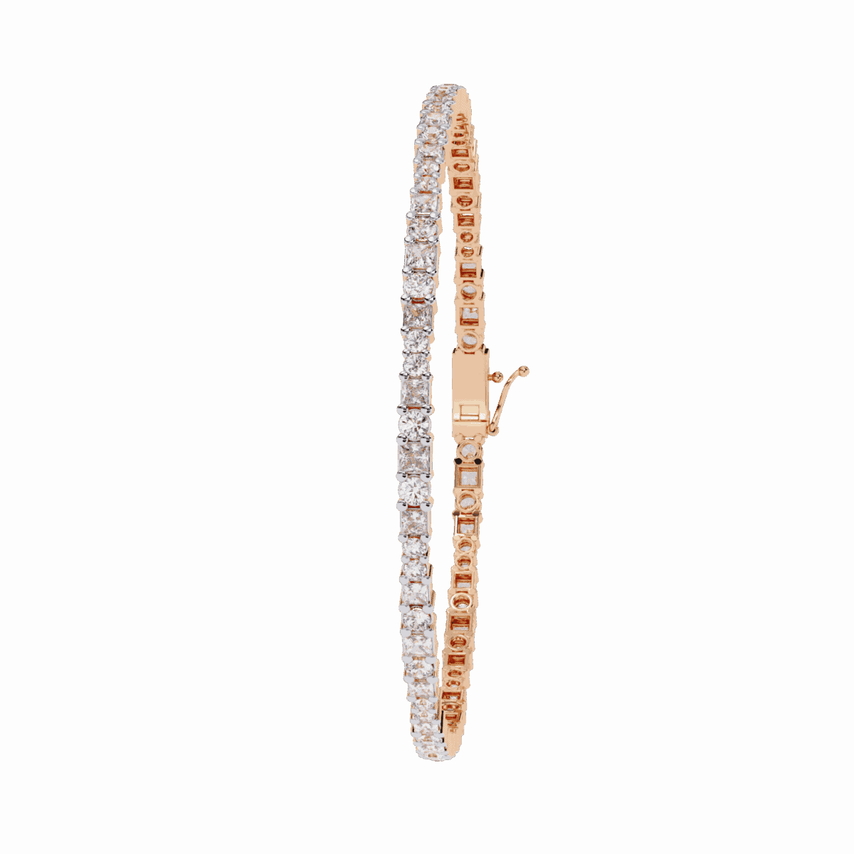 2 Carat Princess Cut Diamond Tennis Bracelet  Image 11