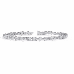 4.5 Carat Multi-Cut Signature Diamond Tennis Bracelet