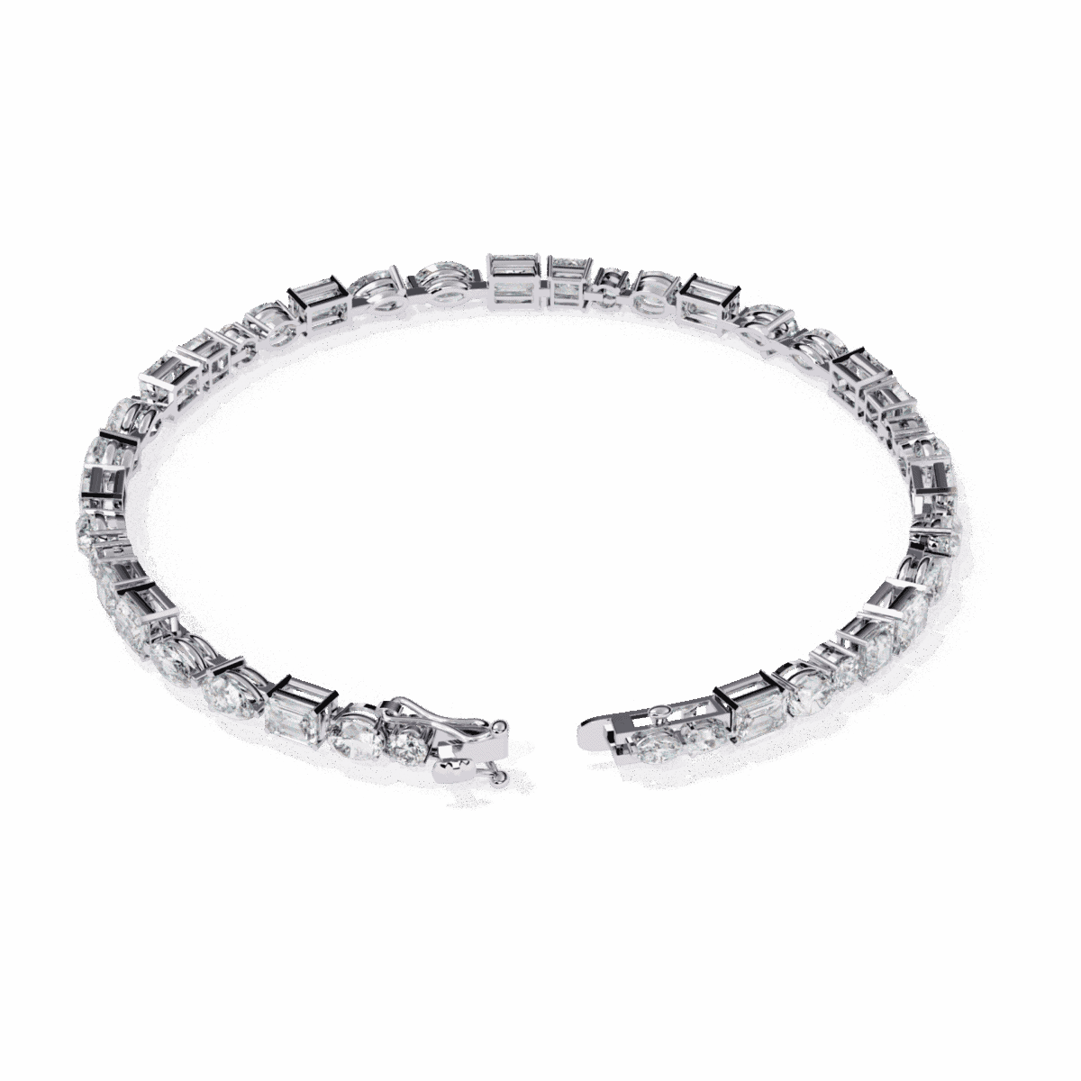4.5 Carat MultiCut Signature Diamond Tennis Bracelet  Image 4