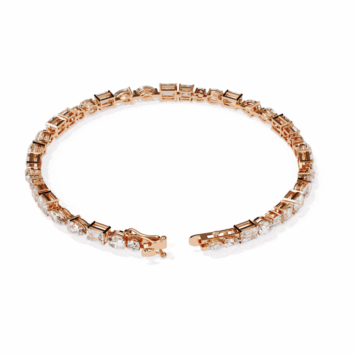 4.5 Carat MultiCut Signature Diamond Tennis Bracelet  Image 12