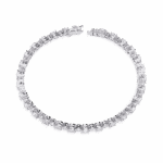 4.5 Carat Oval & Round Diamond Tennis Bracelet - Image 4