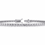 4 Carat Modern Round Diamond Tennis Bracelet - Image 2