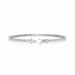 4 Carat Modern Round Diamond Tennis Bracelet - Image 5
