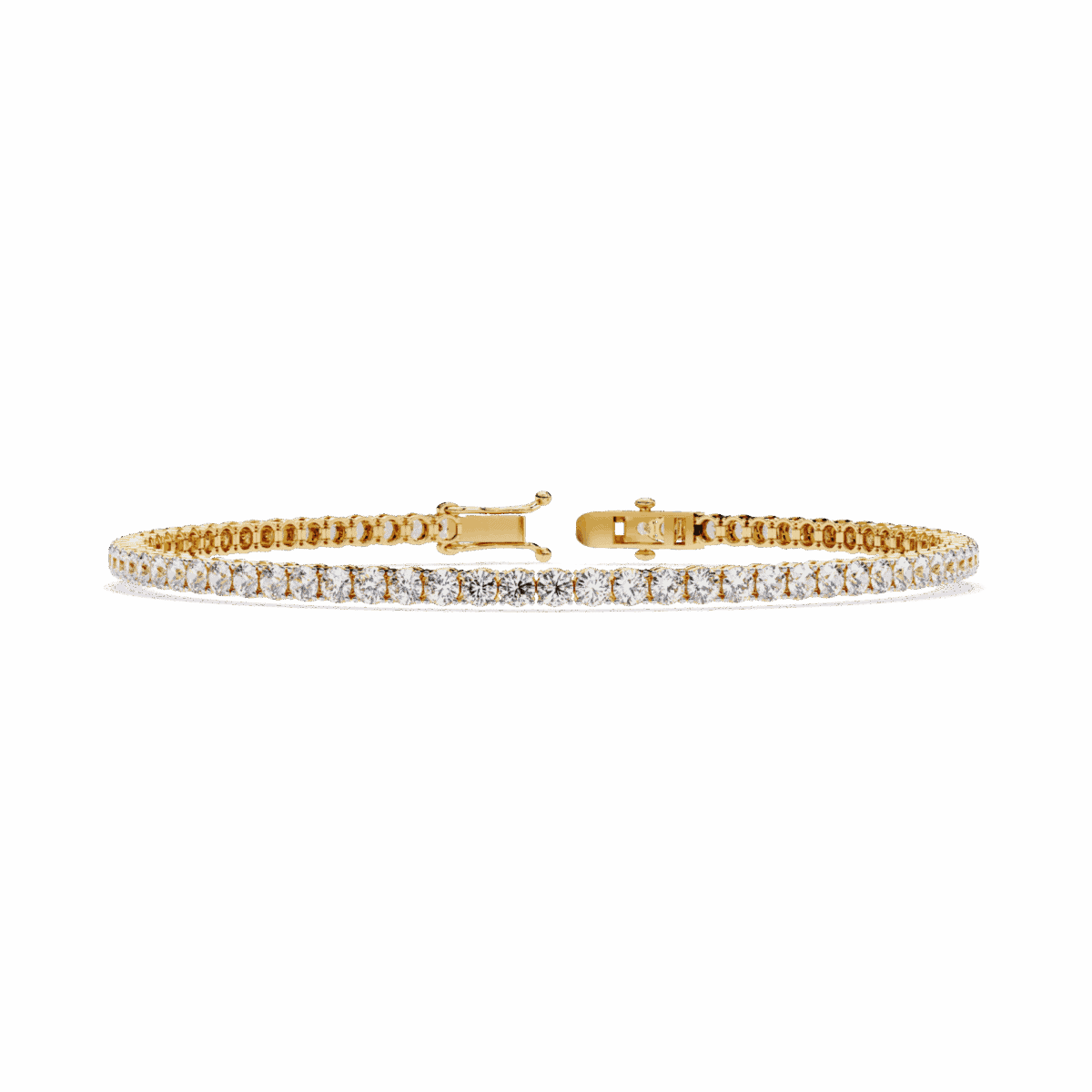 4 Carat Modern Round Diamond Tennis Bracelet  Image 6