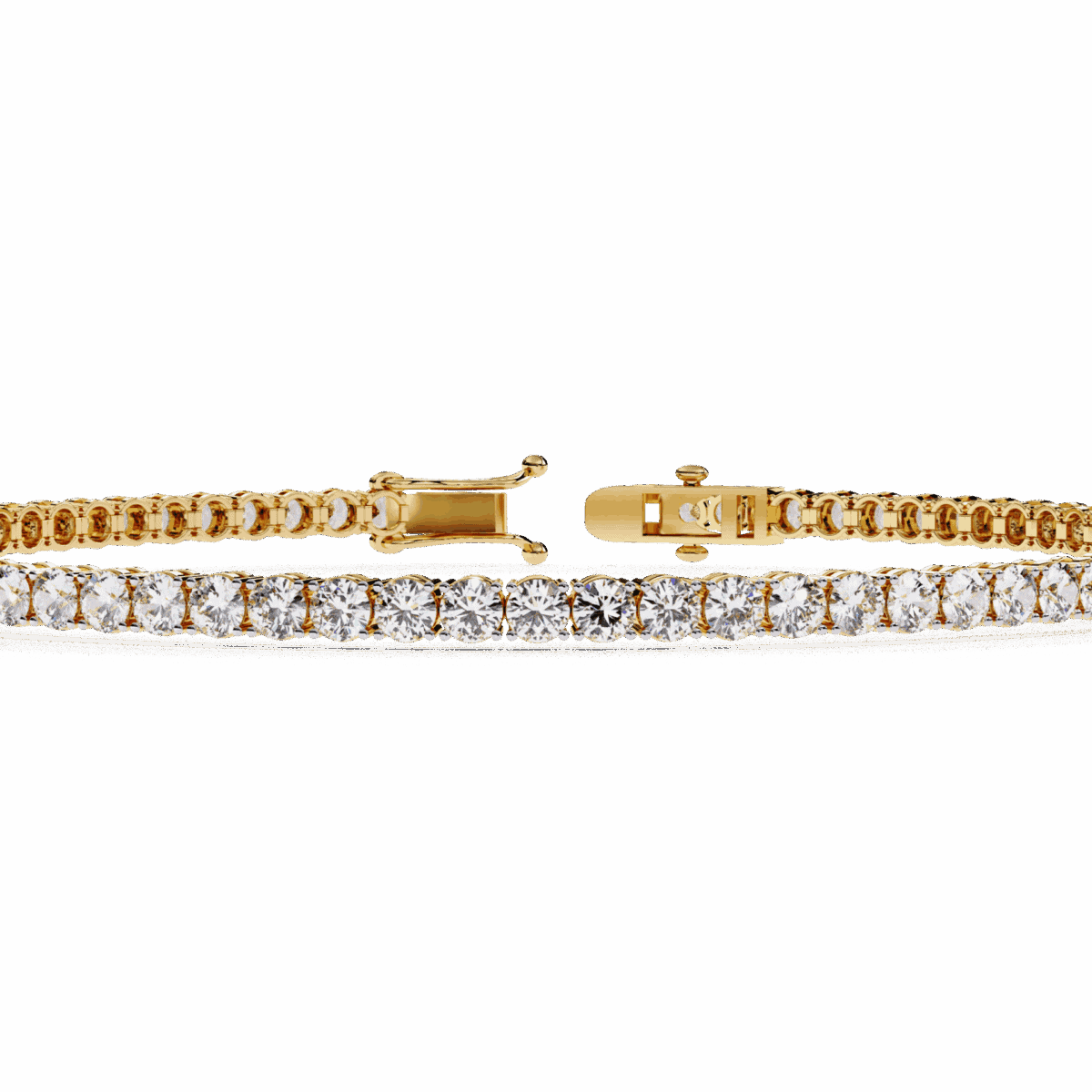 4 Carat Modern Round Diamond Tennis Bracelet  Image 7