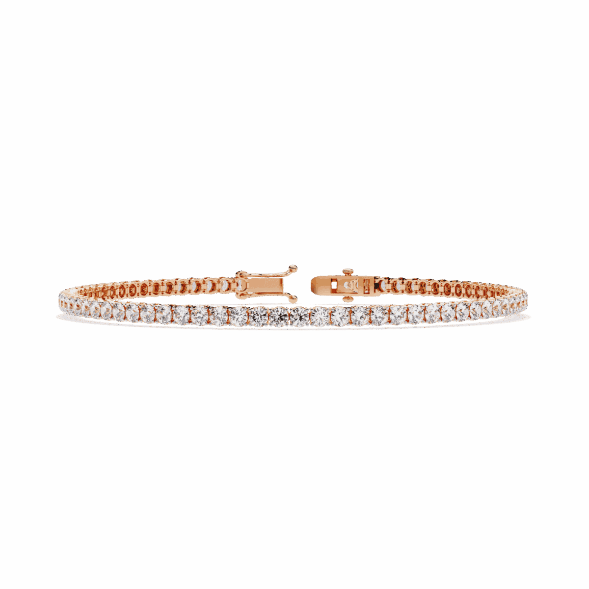 4 Carat Modern Round Diamond Tennis Bracelet  Image 11