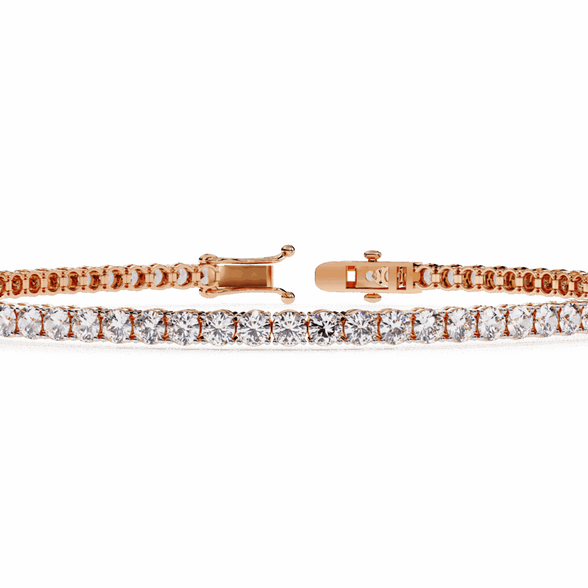 4 Carat Modern Round Diamond Tennis Bracelet  Image 12