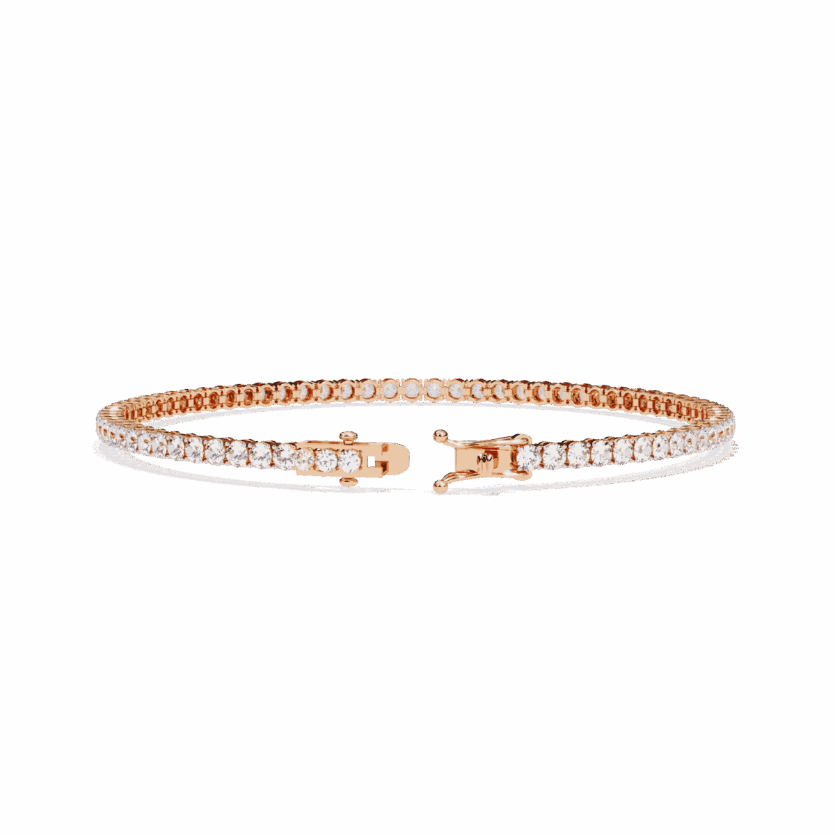 4 Carat Modern Round Diamond Tennis Bracelet  Image 15
