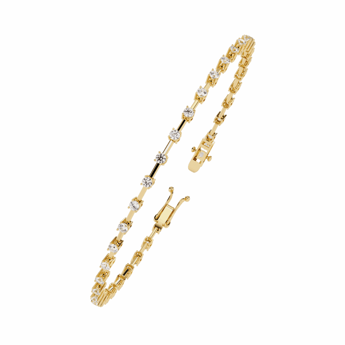 1 Carat Light Line Diamond Tennis Bracelet  Image 8
