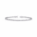 3.5 Carat Emerald Cut Diamond Tennis Bracelet