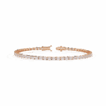 3.5 Carat Emerald Cut Diamond Tennis Bracelet - Image 11