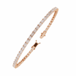 3.5 Carat Emerald Cut Diamond Tennis Bracelet - Image 13