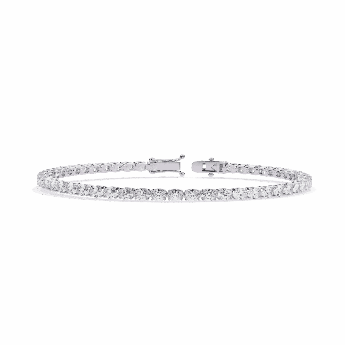5 Carat Oval & Round Diamond Tennis Bracelet  Image 1